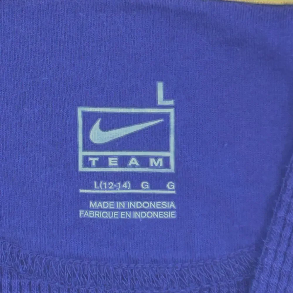 LSU Tigers Womens L Hoodie Nike Team Waffle Knit 12-14 Cotton Poly Blend
